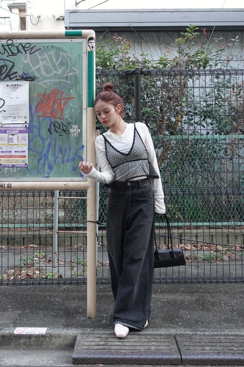 ドットチュールビスチェ